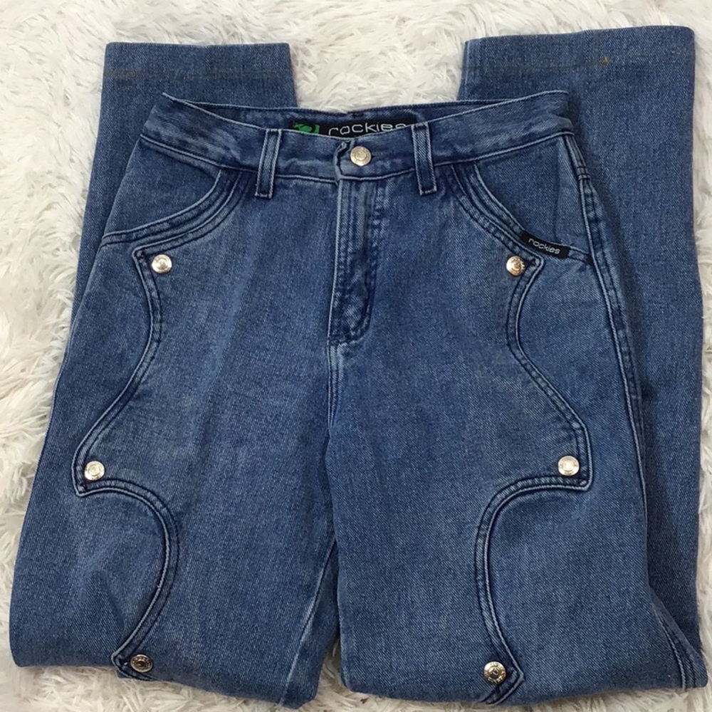 Vintage Rockies oversized yoke design jeans
